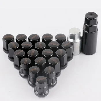 17HEX Rays Volk Steel Racing Car Wheel Rims Lock Lug Nuts Extended Tuner Nut 20pcs/set