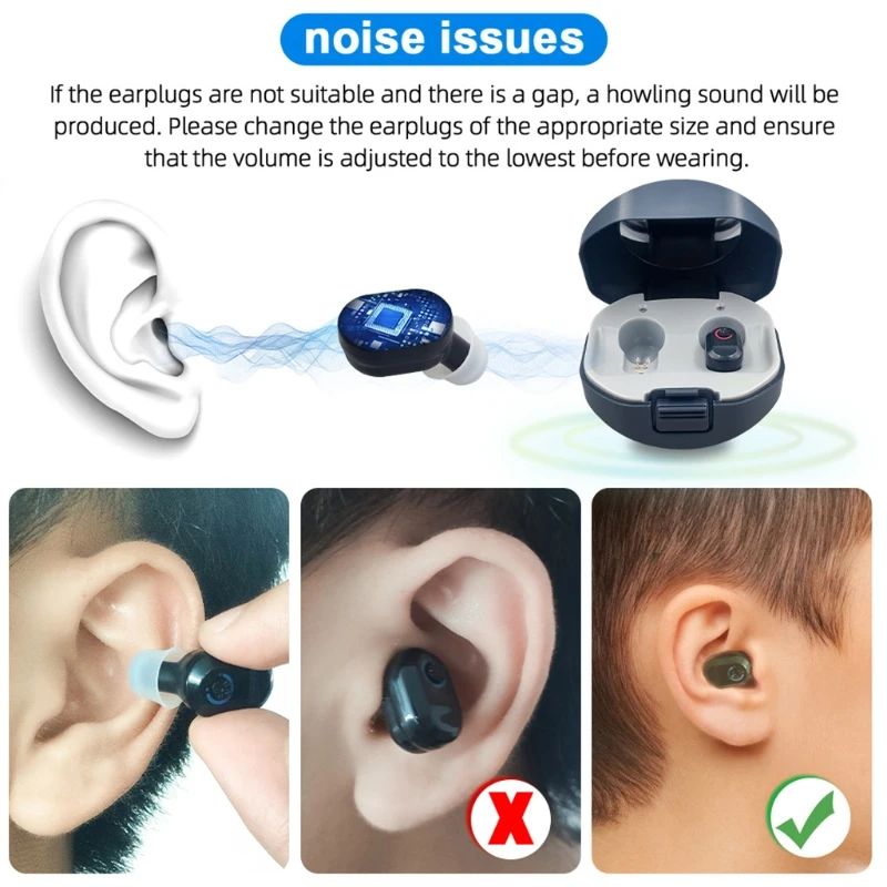 Rechargeable Sound Voice Amplifier Enhancer Mini Digital Invisible Hearing Aids