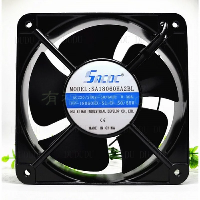 

D D 1 PCS for SEADA Fan SA18060HA2BL AC 220V 18060 18CM axial cooling fan 2 WIRE #