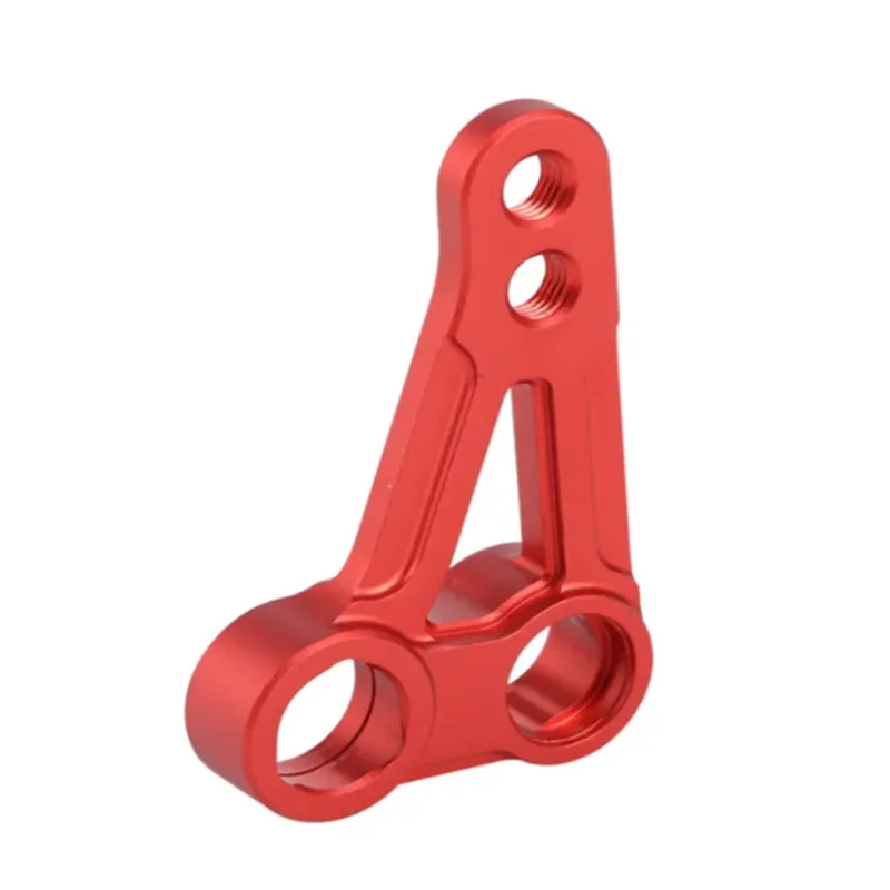 Productie van goede verschillende CNC-machines onderdelen Blauw geanodiseerde aluminiumlegering poreuze stuurarm