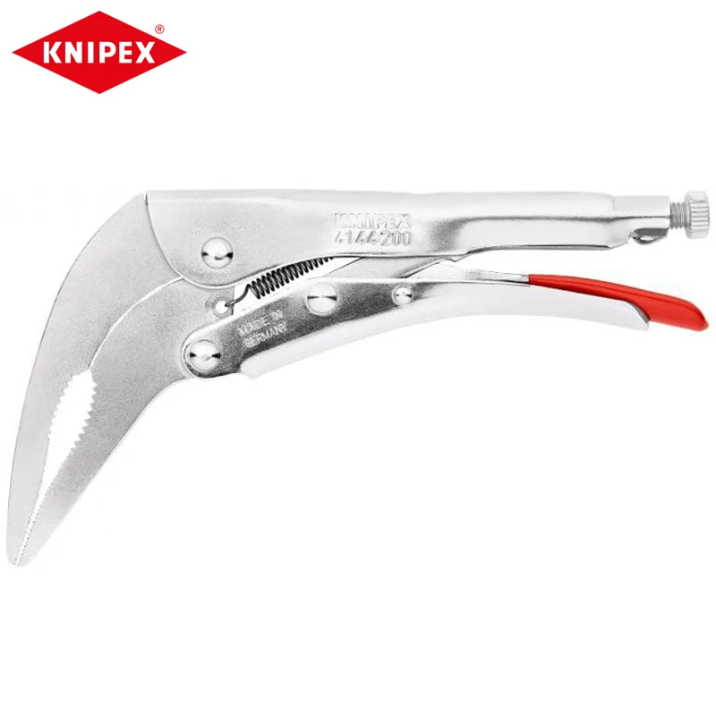 

KNIPEX 41 44 200 Long-Nose Grip Pliers Narrow Long Gripping Jaws Heavy Duty Plier 200mm