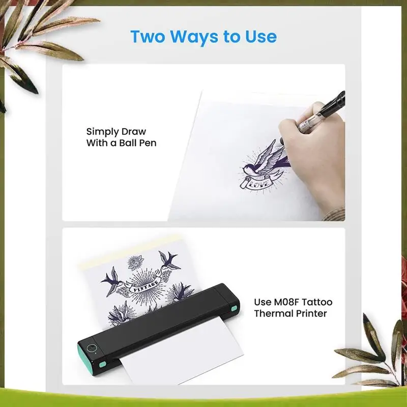 New-Tattoo Transfer Paper, 50 Sheets Tattoo Stencil Paper For Tattooing, Compatible With M08F Printer, A4 Size