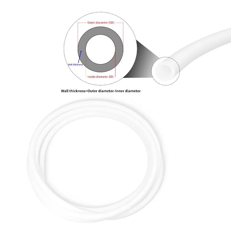 3/5m White Food Grade Silicone Tube Diameter 0.5mm - 14mm Flexible Pipe Rubber Hose Air Irrigation Pipes Water Connector Hose