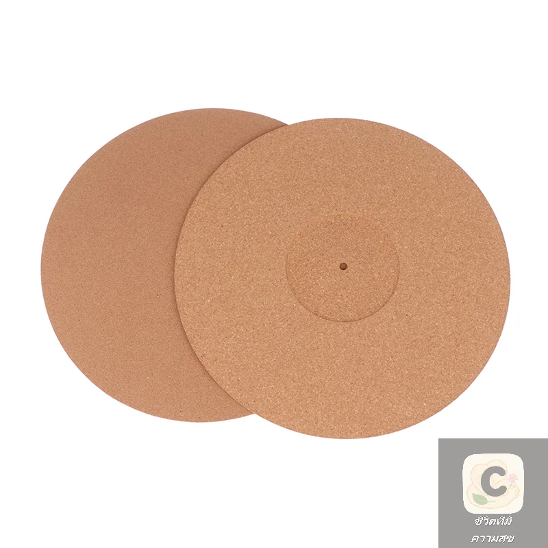 2026 هوا هوا 12IN سجل الوسادة لينة الفلين تخفيض الاهتزاز مكافحة ساكنة الفينيل حصيرة القرص الدوار Slipmat الوسادة ضياء 297 مللي متر للفونوغراف