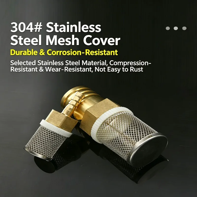 6-19mm Stainless Steel Mesh Filter Garden Irrigation Pump Protection Hose Filter Water Cleaning Mesh Brass Filter