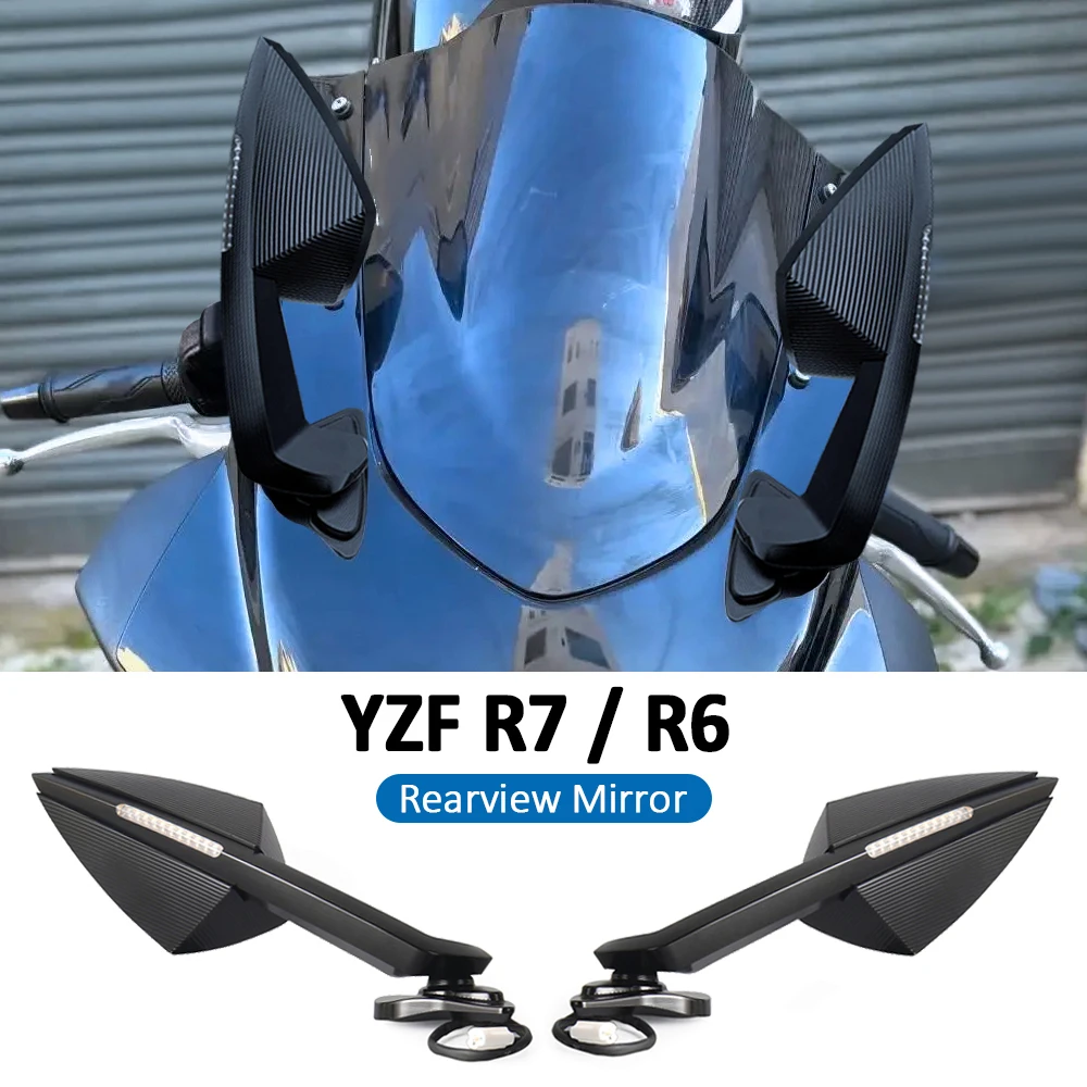 

Fit For YAMAHA YZFR7 YZF-R7 YZF R7 2021 2022 2023 2024 2025 YZF-R6 2017-2020 YZF R6 Rotatable Rearview Mirror Turn Signal