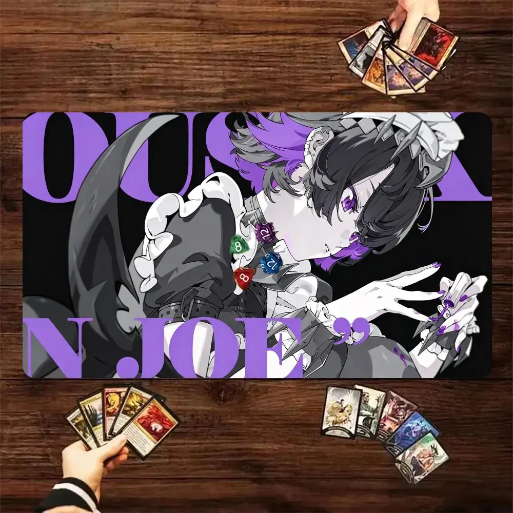 Zenless Zone N.Joe Ellen Joe Mouse Pad TCG Card Game Mat Anti-slip Rubber Table Mat for Magic The Gathering  Board Game Playmat