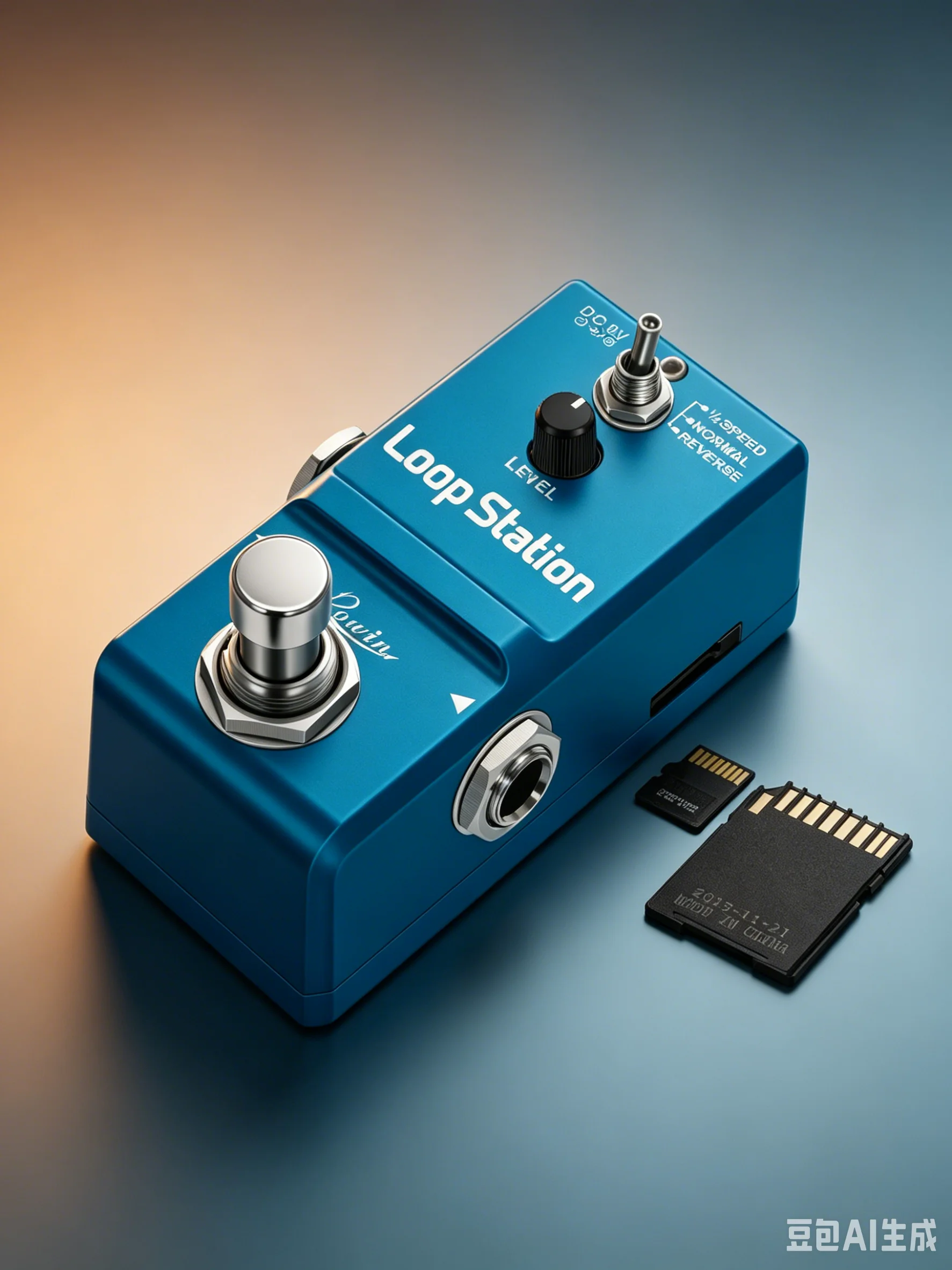 Rowin LN332AS Loop Station 48K Looper Pedal Unlimited Overdubs 10 Minutes of Loop, 1/2 Time, Reverse Full Metal Case True Bypass