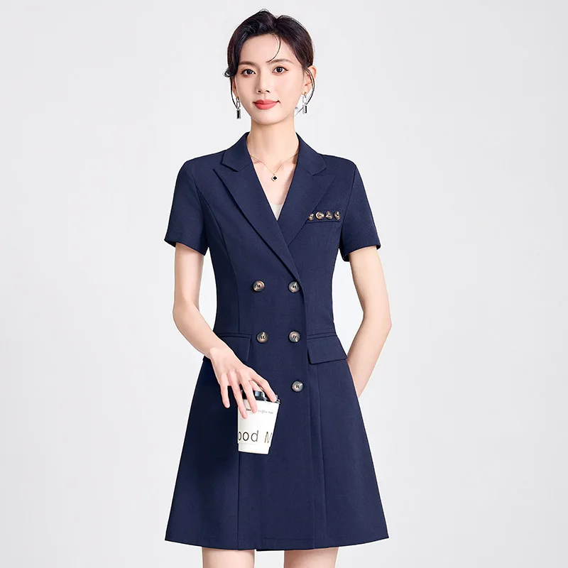 NAVIU Women Evening Suit Dress Summer Prom Trend Casual Korean Party Fashion Slim Formal Work Dresses For Ladies Office