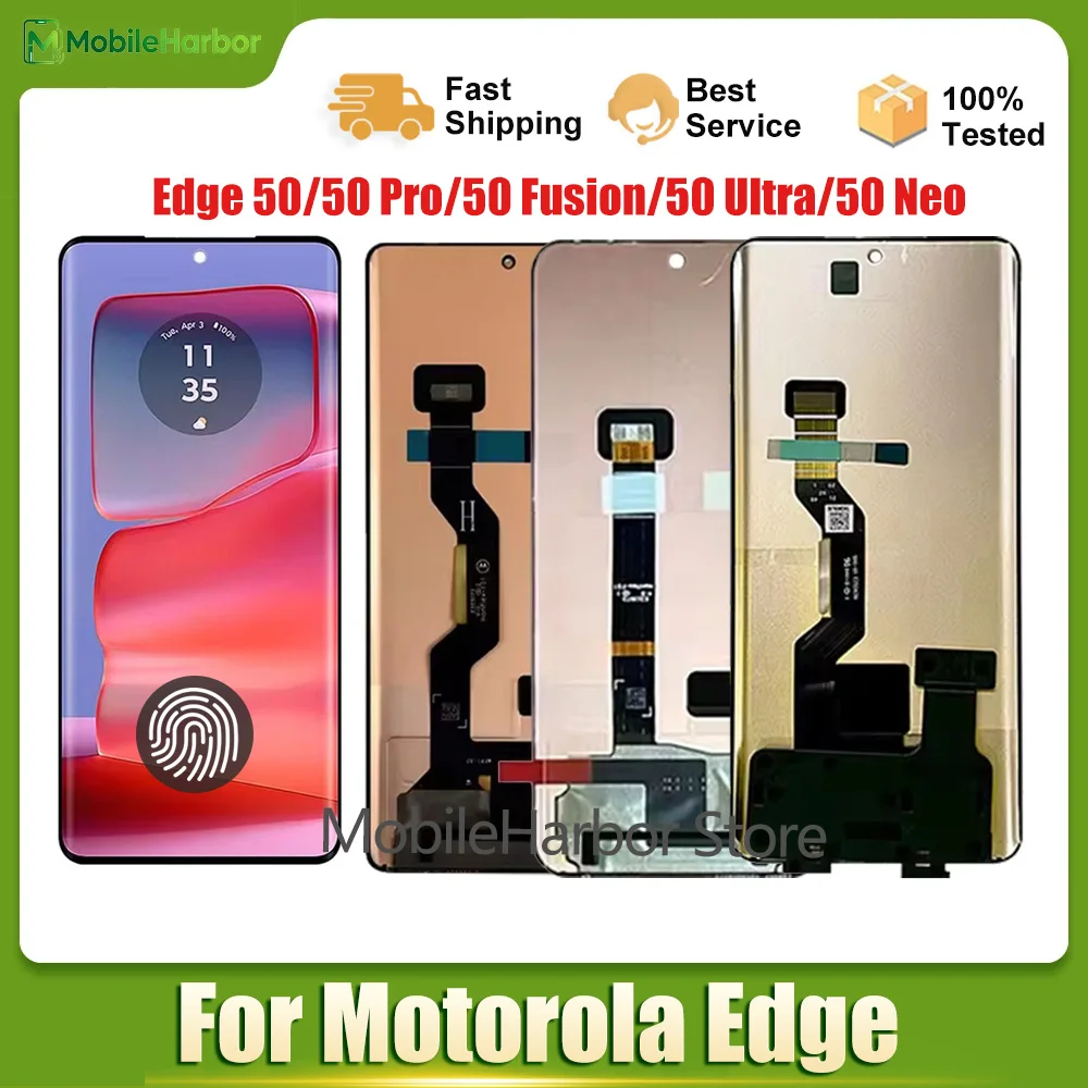 OEM AMOLED for Motorola Edge 50/50 Pro/50 Fusion/50 Ultra/50 Neo LCD Display Touch Screen Digitizer for Moto S50 Neo Display