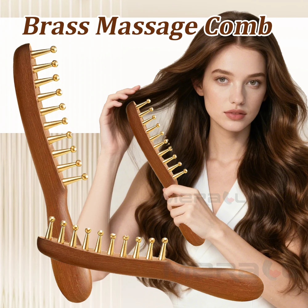 Ten Teeth Meridian Massage Comb  Scalp Massage Comb Gua Sha 