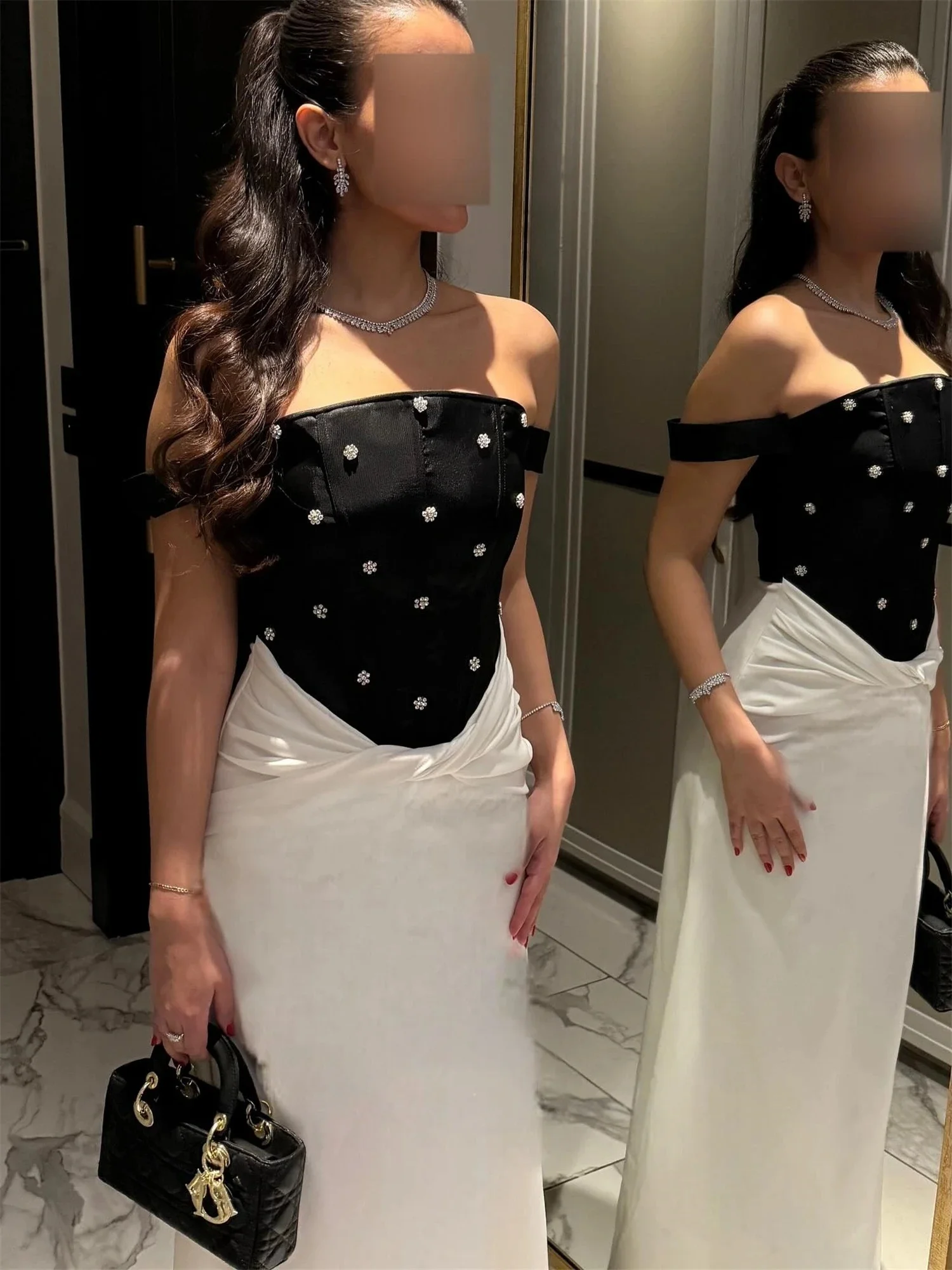 パーティービーズ装飾ロングスリーブオーダーメイドオケージョンガウンイブニングドレスプロムパストラルユニセックスジャージレトロドバイサウジアラビアカスタマイズ