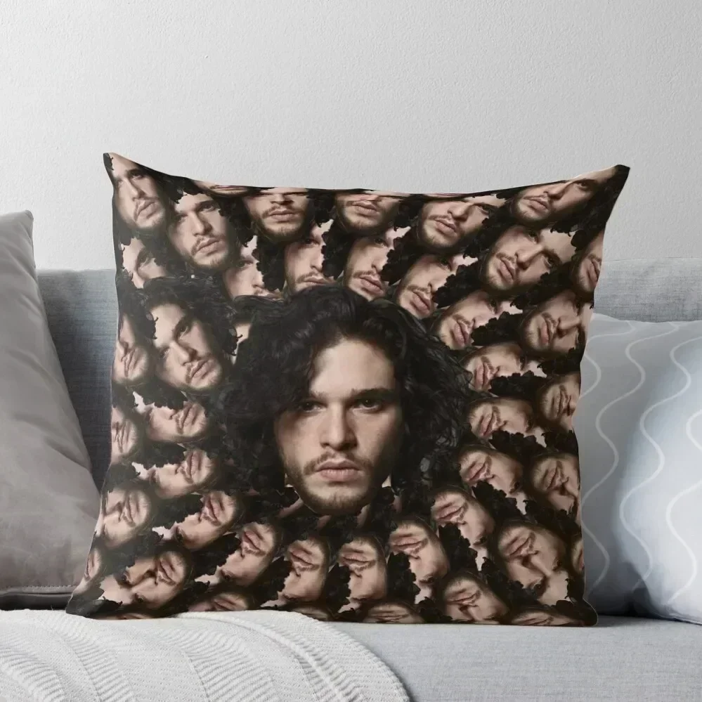 Kit harington fractal Throw Pillow Marble Cushion Cover Pillow Case Pillowcase pillow