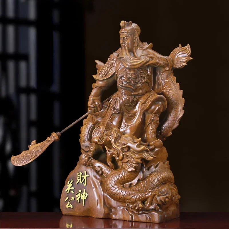 Chinese People Guan Gong God of Wealth Office Statue of Crafts Living Room Decor Crafts