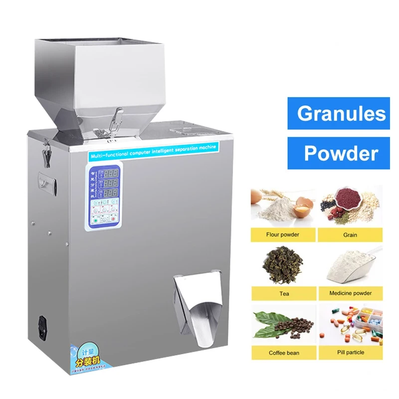 Automatic Weighing Filling Machine Tea Leaf Grain Medicine Seed Salt Rice Quantitative Big Particle Filler Packing Machine 220V