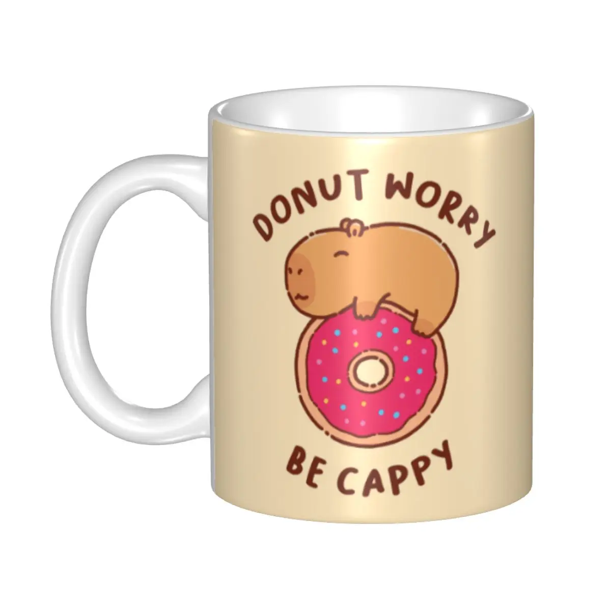 

Custom DIY Cute Capybara Fan Club Magnet Ceramic Mug Personalized Coffee Cups Creative Gift