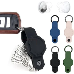 Airtag-funda impermeable con organizador de llaves, llavero compacto de silicona para Apple Airtag, para sujetar llavero de coche