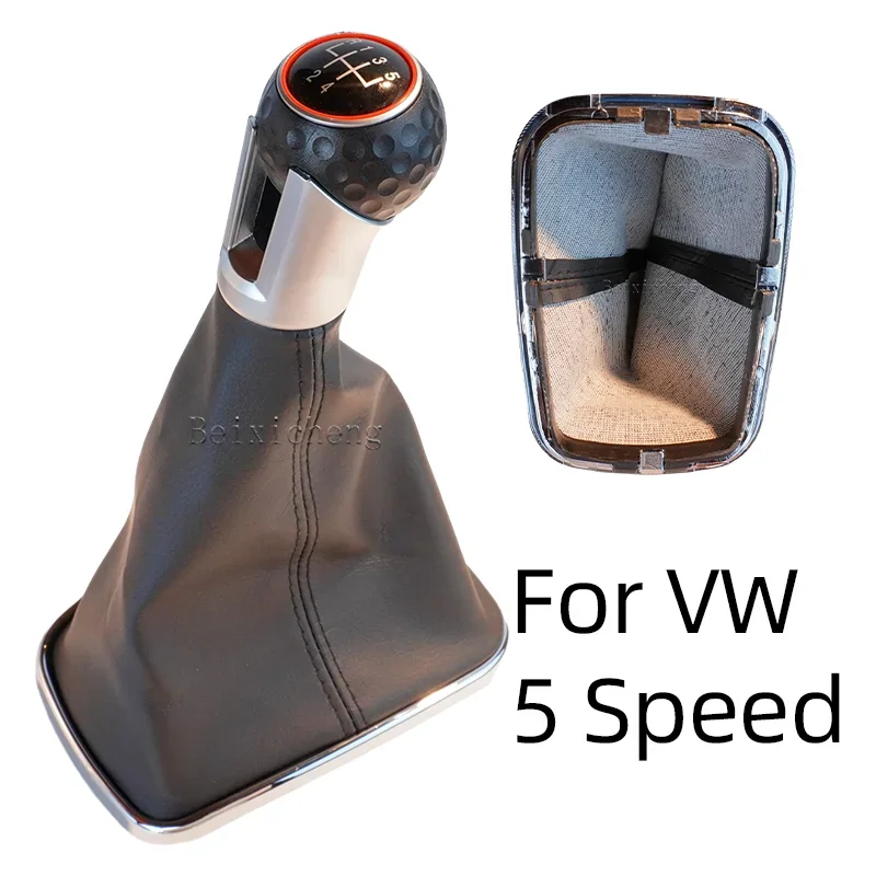 12mm for Volkswagen VW Golf 4 IV MK4 GTI R32 Bora Jetta 5/6 Speed  Gear Shift Knob Lever with Gaiter Boot 1999-2004