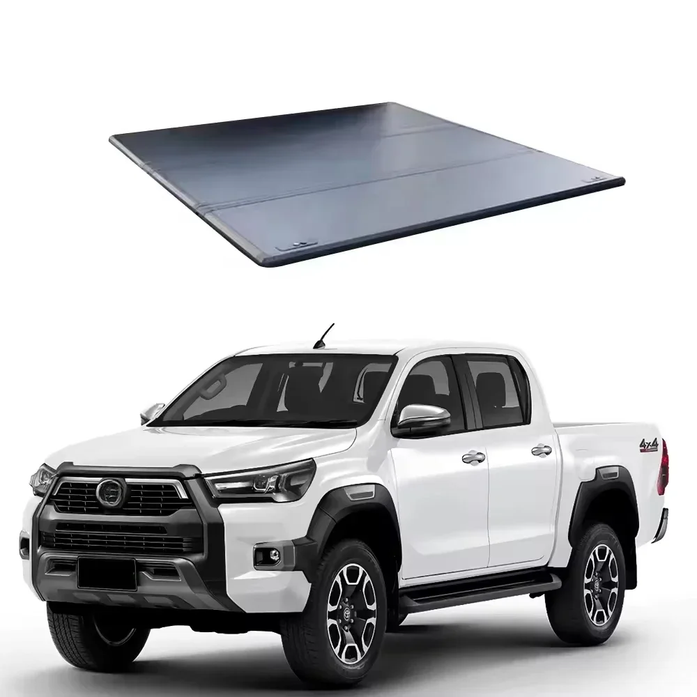 

Soft Roll Up Truck Bed Cover Folding Tonneau Cover For Toyot Hilux Revo Tonneau Cover