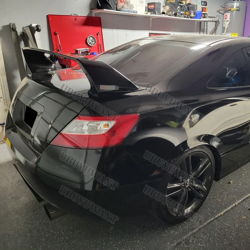 For Honda Civic 2Dr Coupe JDM FD2 Mugen Style 2006-2011 Car Trunk Spoiler ABS Auto Rear Trunk Wing Accessories Spoiler