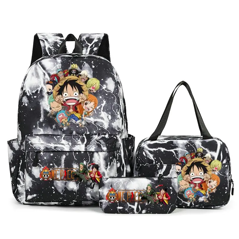 One Piece Backpacks Student School Bags for Teen Men Women Tote Bag Clutch Pocket Nylon Backpacks Travel