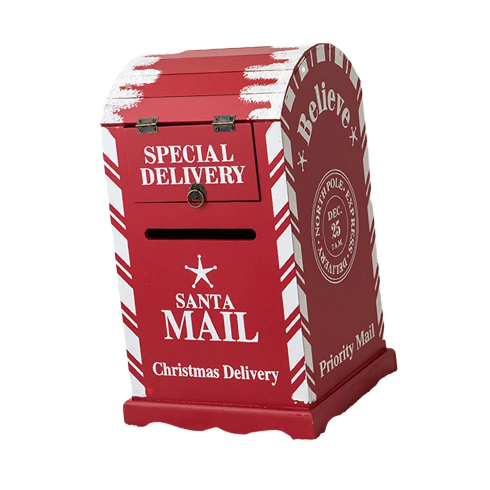 

Christmas Letter Box Santa Mailbox Easy to Use Holiday Decor Creative Christmas Decoration Christmas Mailbox for Xmas Holiday