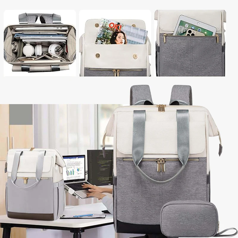 

Laptop bag, travel and leisure mommy bag, diaper bag, men's and women's fashionable backpack