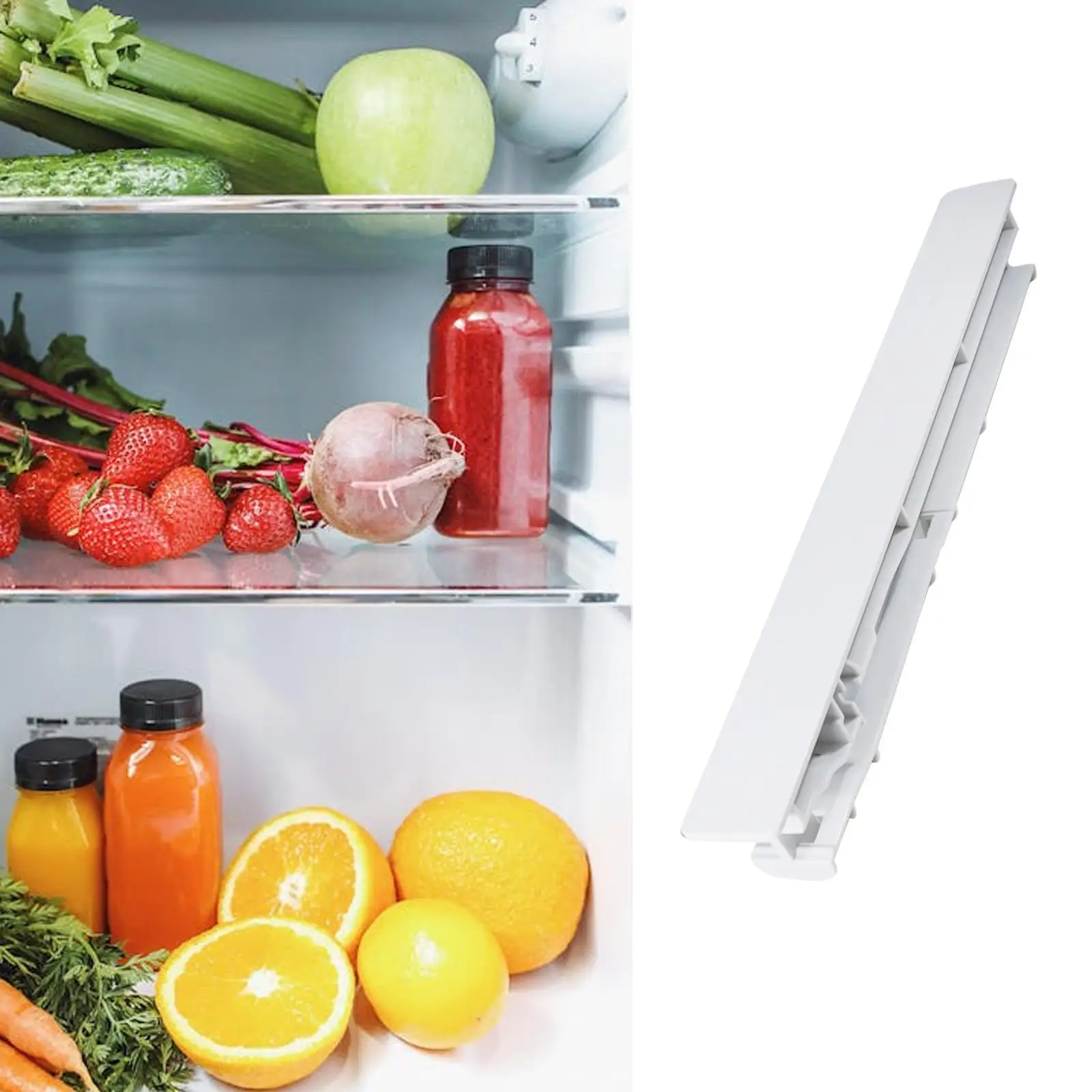 อะไหล่อัพเดตตู้เย็น ศูนย์รางตู้เย็น ติดตั้งง่าย ศูนย์ฮาร์ดแวร์ที่ใช้งานได้จริง ซ่อมรางลิ้นชักสําหรับตู้เย็น