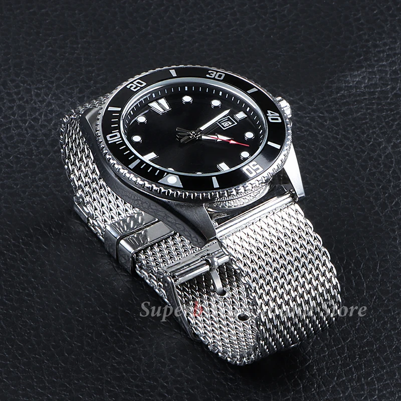 1.0 شبكة ميلانو حزام ل Seiko 18/20/22/24 مللي متر 3 مللي متر سمك الفولاذ المقاوم للصدأ سوار ساعة ل DW ل أوميغا المعصم
