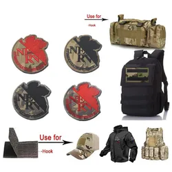 Evangelion EVA No. 1 Embroidered Patches Hook Loop Tactical Embroidery Morale Badge Patches Backpack Clothes Stickers