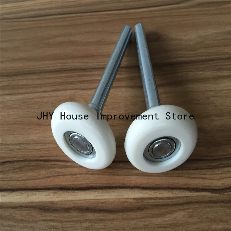 10PCS Garage Door Gate Nylon Roller Sectional Replacement Bearing Wheel 2'' Stem Diameter Plastic Metal