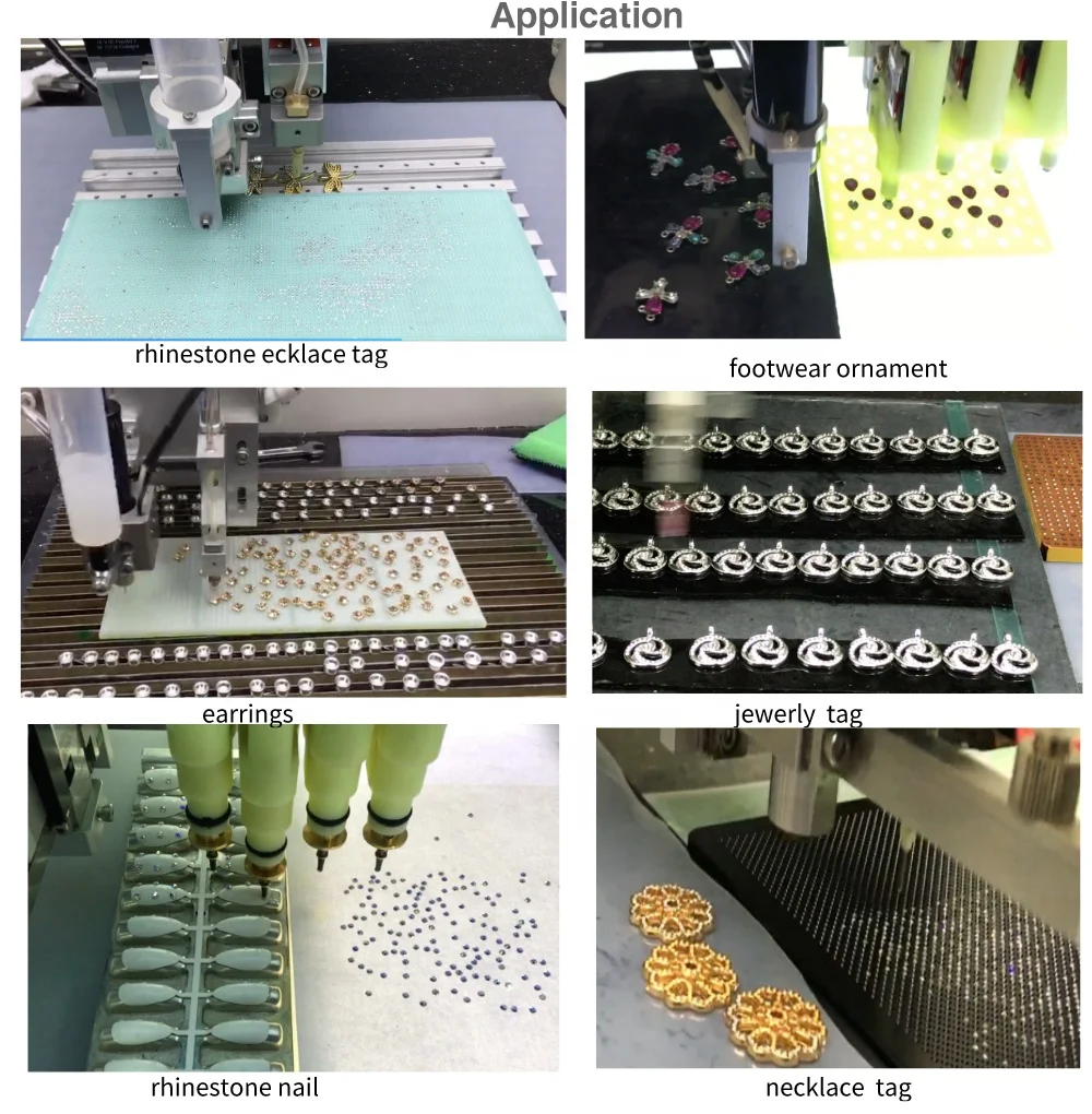 Intelligent Rhinestone Diamond Automatic Setting Machine| Jewelry Crystal Machine