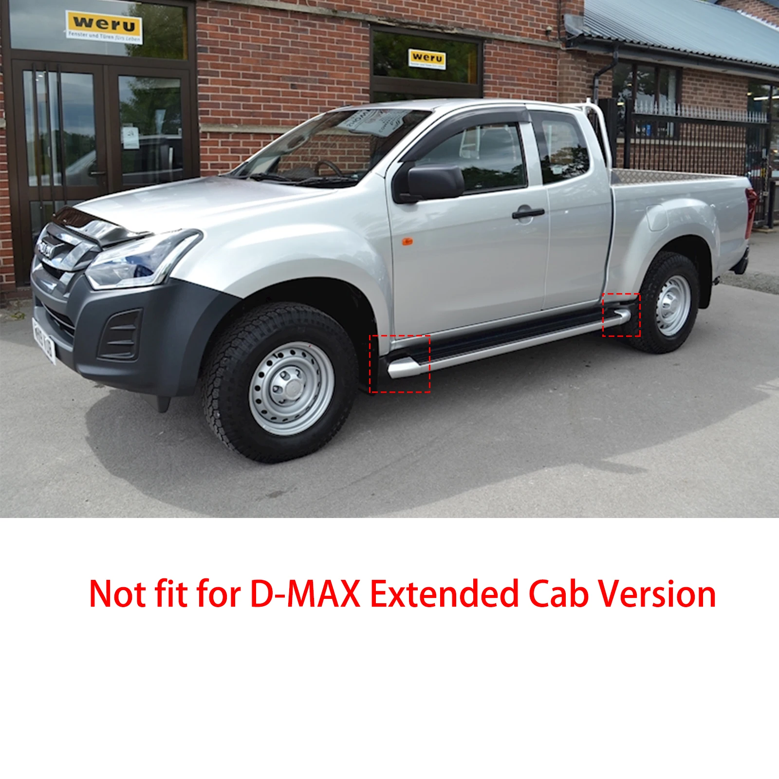 Car Door Side Steps End Cap Running Board Plug Cover Side Step Pedal Cap For ISUZU D-MAX D MAX DMAX  RT50 RT85 2012-2019 - view 2