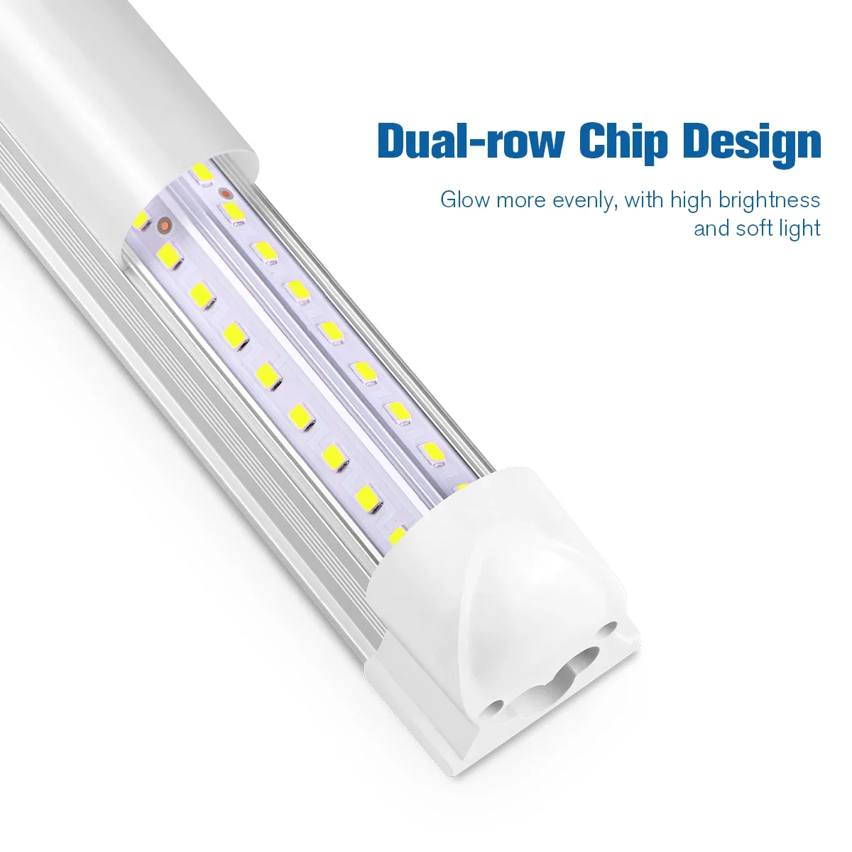 6PCS 5PCS Set 50CM T8 LED Tube Lamp Integrated Lighting 25W High Lumen For Ceiling Wall Garage Warehouse Home Kitchen Lighting