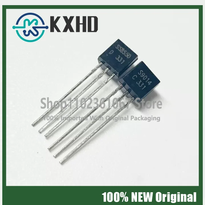 50PCS 2N2222 2N5401 2N5551 2N5607 2N7000 2SA720 TO-92 Triode