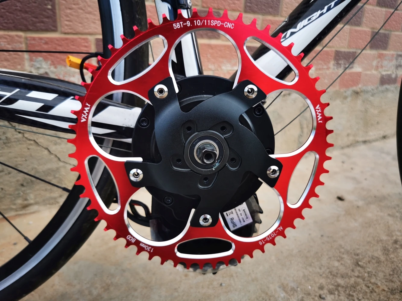 Bafang BBSHD 130BCD Chainring Spider Chain Ring Adapter eBike Motor Kits 39T-50T/52T/54T/56T/60T Chain Wheel Sprocket Crank