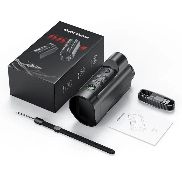 

2-дюймовое устройство ночного видения, наружный цифровой телескоп высокой четкости, инфракрасное полноцветное однотрубное устройство ночного видения