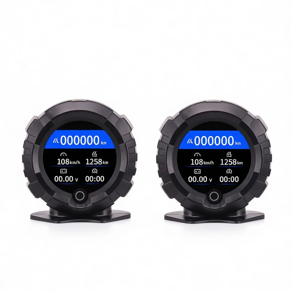 Universal Car HUD GPS Slope Meter Off Road Vehicle Inclinometer Altitude Gauge Digital Driving Assistant Angle Indicator