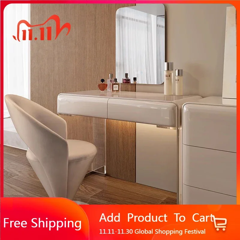 

Итальянский минималистичный столик, роскошный столик для макияжа, спальни, европейский туалетный столик Penteadeira Para Quarto, мебель для спальни