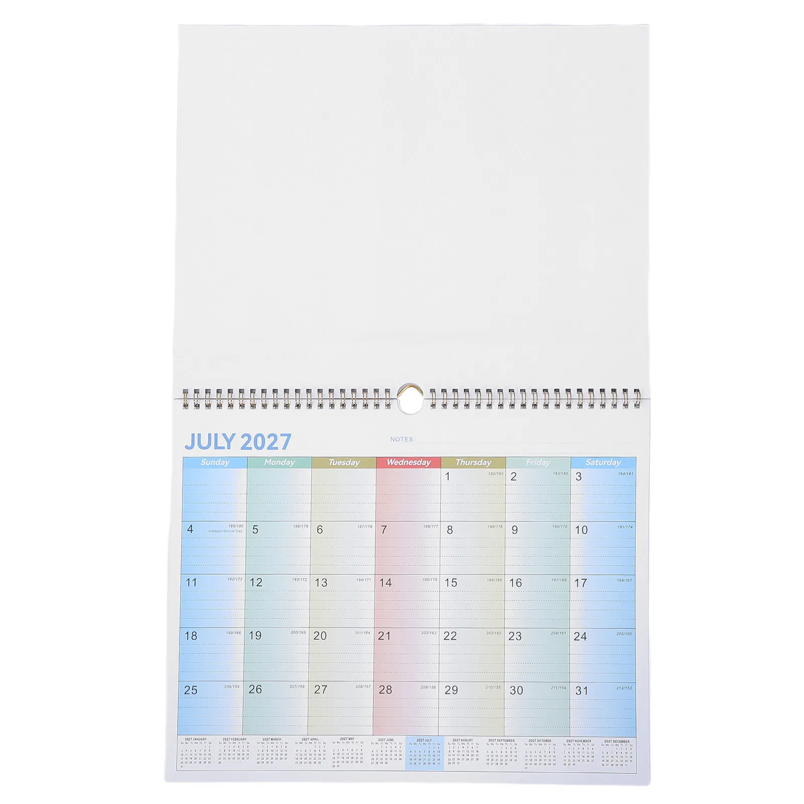 

18 Month Wall Calendar 2026-2027 Large Minimalist English Monthly Planner Family Schedule Academic Year Calendar for Office Home