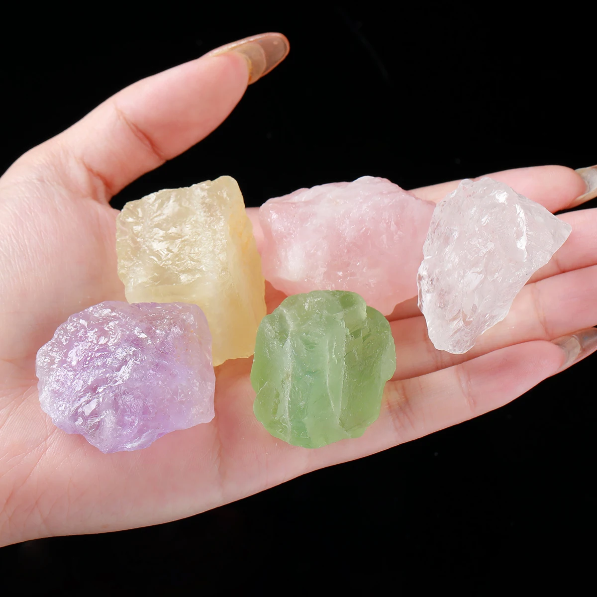 

1 Pc Natural Rough Crystals Bulk Raw Healing Stones for Tumbling Wire Wrapping Wicca Reiki Meditation Home Decor Ornaments