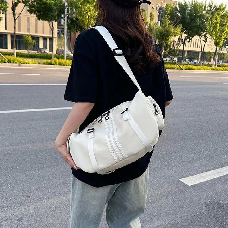 

Европейская и американская вместительная сумка для поездок на работу, женская модная сумка из оксфордской ткани, повседневная сумка через плечо, универсальная дорожная сумка.
