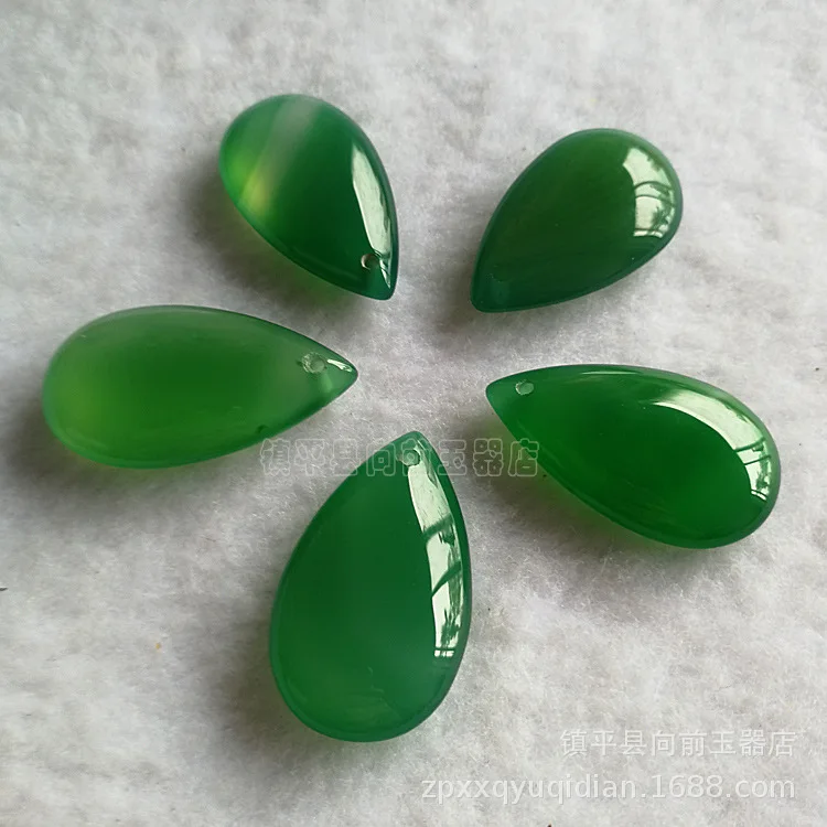 

Ледяное дно, зеленый агат, детали капли воды, оптовая продажа, трехмерный кулон в виде капли воды, нефритовый кулон