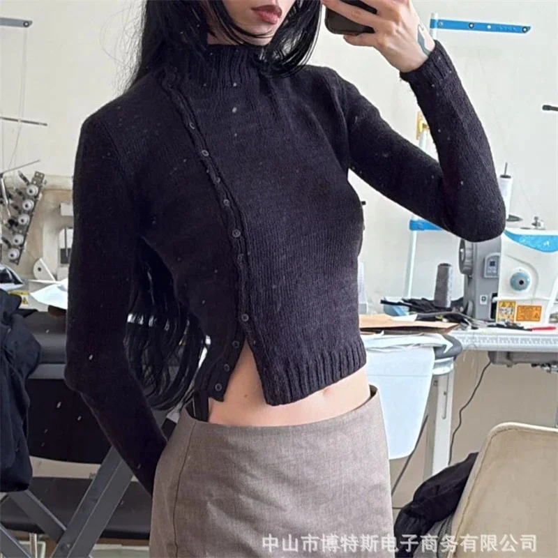 

Checked Ruffle Off Shoulder Knit Top Sexy Sweet Plaid Design Sweater For Women Autumn Winter Date Night Party Streetwear Gift