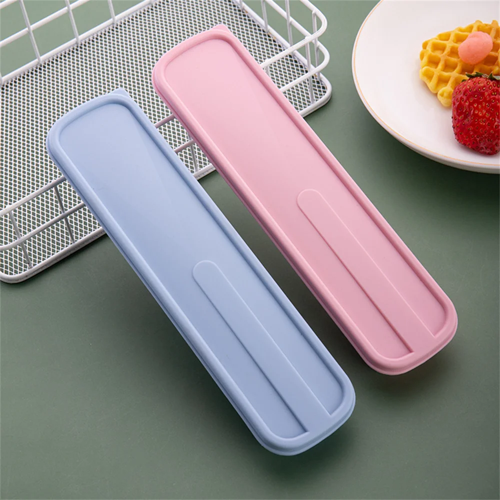 Environmental Cutlery Box Portable Travel Tableware Box Spoon Fork Chopsticks Dustproof Storage Box Easy To Clean Tableware Box