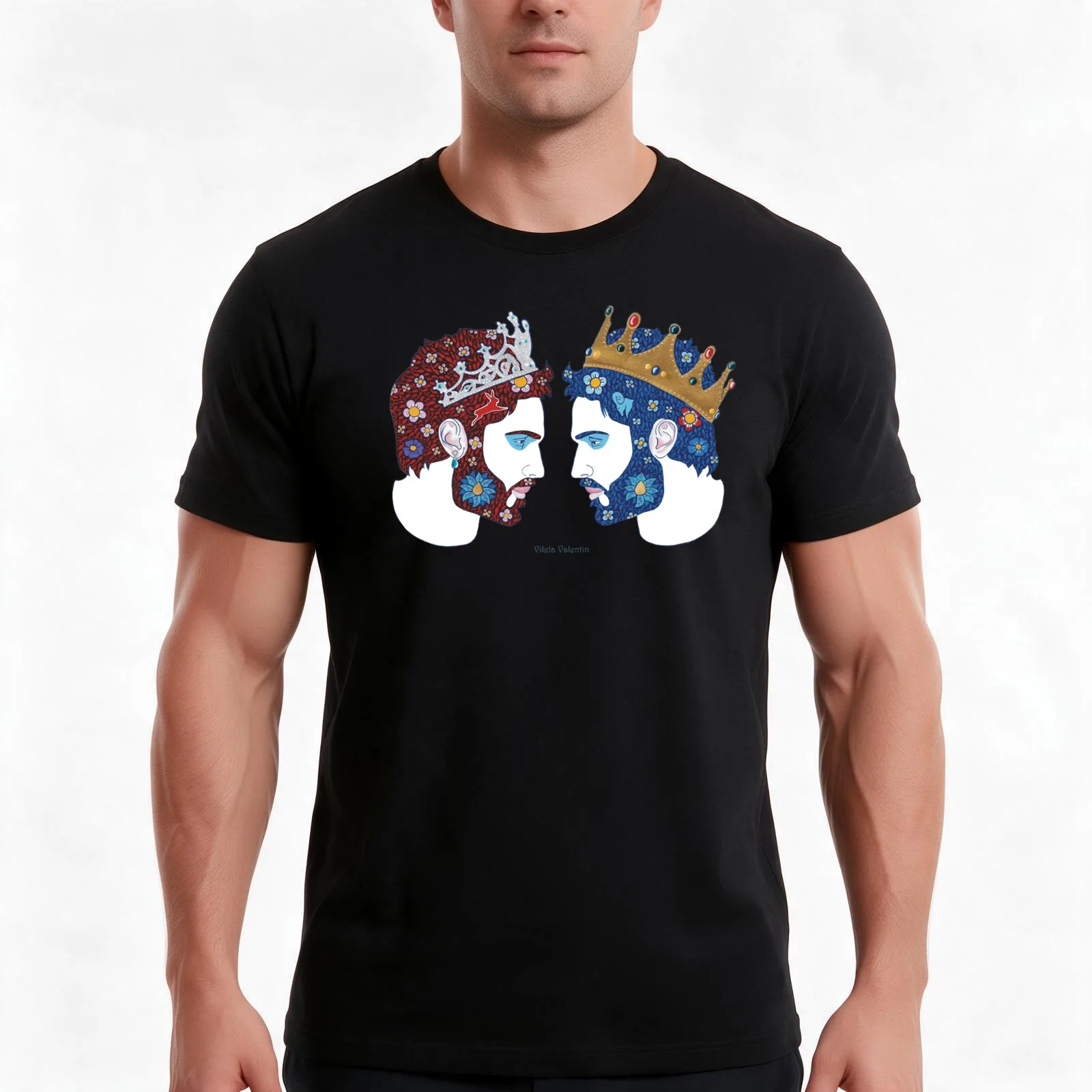Spiegel Spiegel an der Wand wer ist die sch?nste K?nigin von allen T-Shirt Summer Casual Cotton Tee Vintage Graphic Print