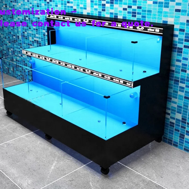 

custom.Customized Large Acrylic Glass Aquarium Marine Reef Coral Seafood Living Room Saltwater Fish & Aquarium Acce