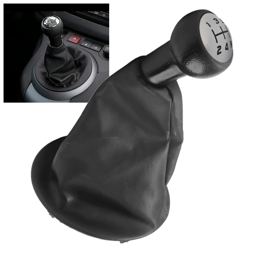1Pcs 5 Speed Car Auto Shift Knob Handball Dust Jacket Kit For C3 C5 For Berlingo Leather Gear Shift Knob Boot Collar Case