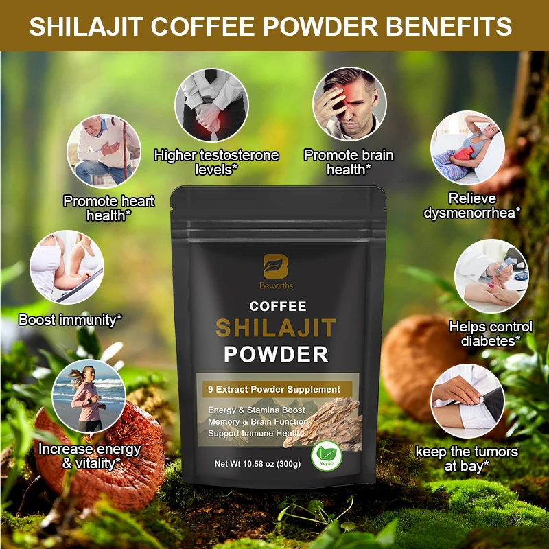 9 in 1Original Shilajit Gummies and Drink Brain Focus and Memory Health Supplements Gifts for Men Energy and Stamina Support