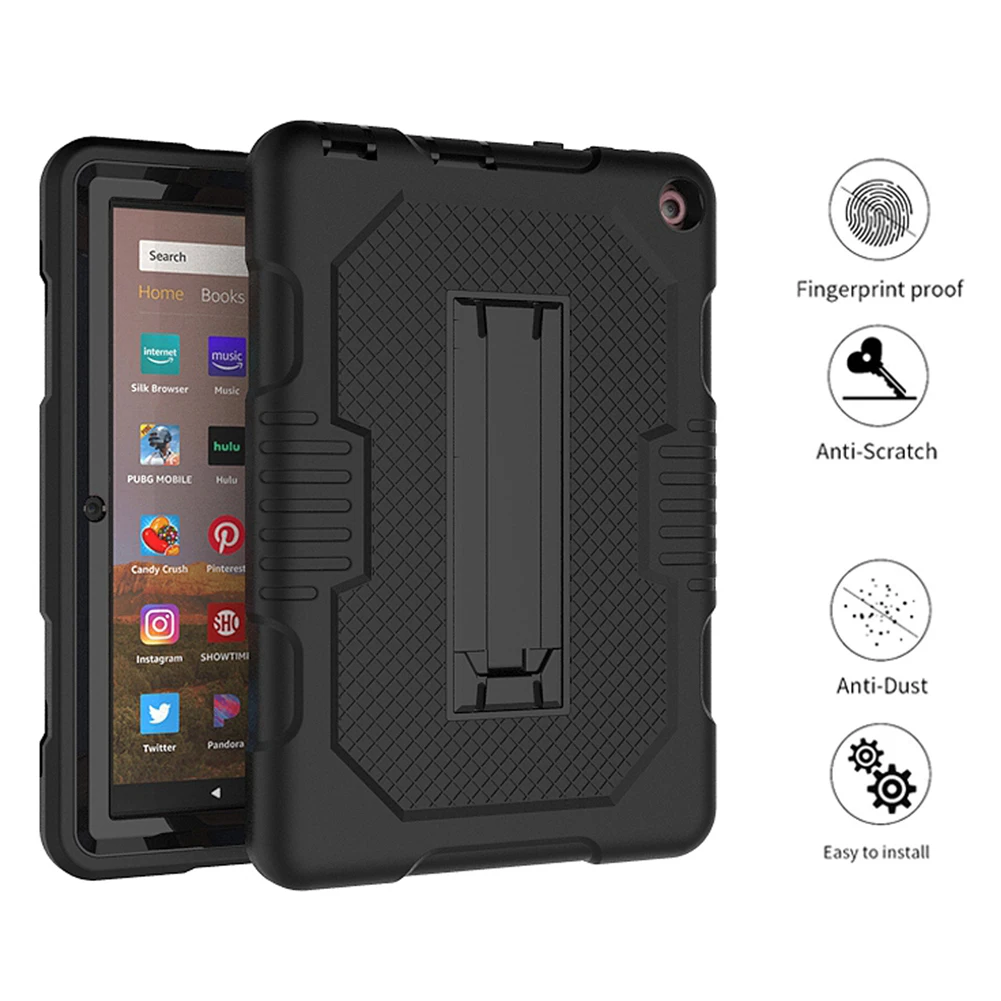 Funda de silicona para tableta Kindle Fire HD 8 2020, cubierta dura de alta resistencia para niños, Funda para Kindle Fire HD8 Plus 2020